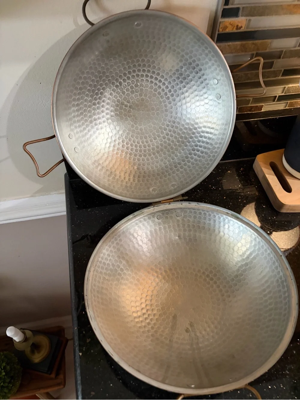 Vintage Copper Finish Hammered cataplana
